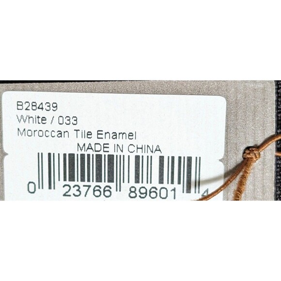 Tommy Bahama Womens Bangle Rhinestone Curacao White Enamel Bracelet - Picture 4 of 4